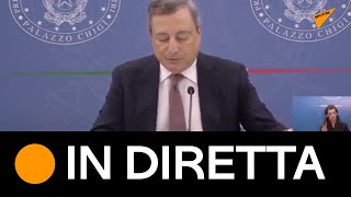 Conferenza stampa del Presidente Draghi con il Ministro Franco