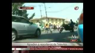 Agreden a reportero y camarógrafo de Televisa en bachilleres de Culhuacán