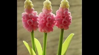 Лепка мускари из полимерной глины. Часть 1