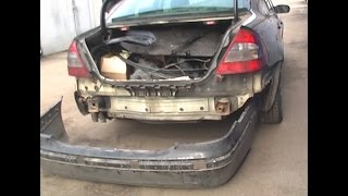 Приколы прибалтийских перекупов. Бампер, подготовка к покраске Mercedes Benz W211 #2