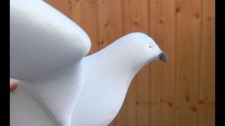 Как сделать голубя из поролона своими руками.