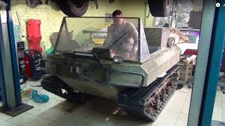 Самодельный вездеход для охоты с двигателем Матиз!