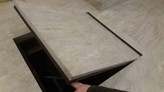 скрытый люк без гемора с петлями, под плитку, ламинат и т.д. ч.3 hidden door without hinges