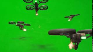 Футаж Взрыв Хромакей DRAGONFIRE DRONES green screen
