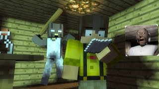 Granny Horror Game! Day1 (Minecraft Animation)