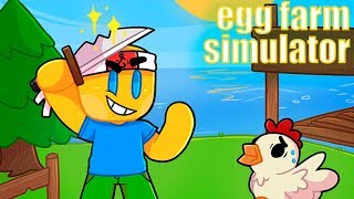 ПРОКАЧИВАЕМ НОВЫХ КУРОЧЕК!!!) egg farm simulator) roblox!!!