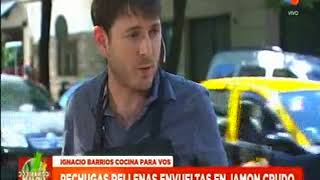 El chef peruano Ignacio Barrios cocinando junto a Maru Botana en Cocinando para Vos - América TV