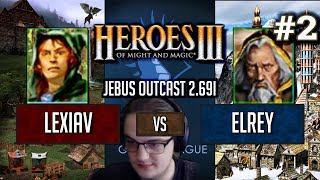 Герои 3 Jebus Outcast Global League: Lexiav vs ElRey - Bo2 Игра #2 HotA