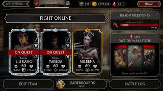 Mortal Kombat Mobile: Faction Wars Legend Rewards + Pack Opening