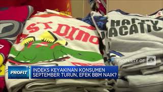 Indeks Keyakinan Konsumen September Turun, Efek BBM Naik?