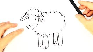How to draw a Sheep for Kids | Sheep Easy Draw Tutorial