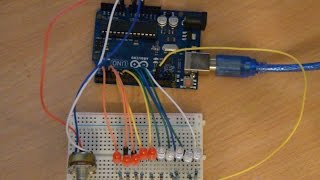 03 Arduino UNO Бегущие огни с подстроечным резистором