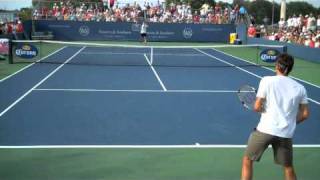 Federer Cincy Practice part 1