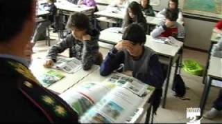 Patentino Rovetta lezione a scuola sui motorini Antenna 2 TV 190411