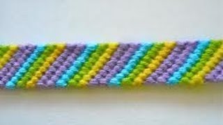 Friendship Bracelets for Beginners~Candy Stripe Bracelet
