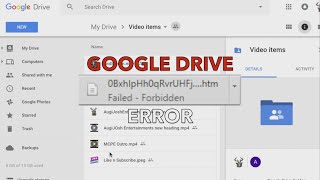 HOW TO: Solve the Google Drive Failed: Forbidden Error | AugiJoshTroubleshoots #1