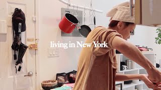 (Sub) 뉴욕 한달살기 LIVING IN NEW YORK 에어비앤비, 본격적 밥 해먹기, 새해맞이 PART 2 | kinda cool
