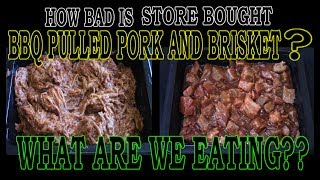 How BAD is STORE BOUGHT BBQ?? - WHAT ARE WE EATING?? - The Wolfe Pit