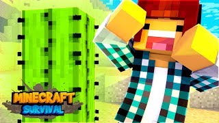 Minecraft Survival #10 - ENCONTREI UM ITEM PERDIDO NO DESERTO !!