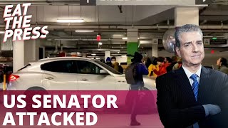 Left Wingers Surround Joe Manchin’s Car
