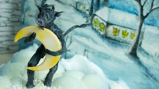 ?"Ночь перед Рождеством"?. Сюжетное оформление торта? ( English Subtitles ) - Я - ТОРТодел!