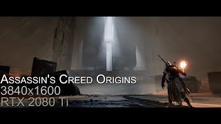 Assassin's Creed Origins Performance/21:9 Support Test (i7 6900K/RTX 2080 Ti/3840x1600)