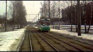 Новополоцкий трамвай АКСМ-60102 №056