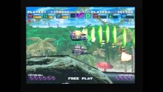 Let's Play G-Darius, Part 1 - Spaceship Shooter 2 Player Game!