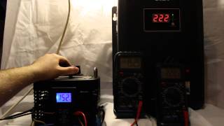 Тестирование стабилизатора SVEN AVR PRO 10000 LCD с энергосберегающей лампой