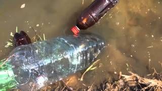 Рыбалка без удочки на бутылку Plastic bottle fishing