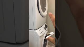 stacked dryer and washing machine