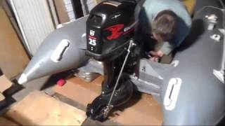 ИЗГОТОВЛЕНИЕ ТРАНЦА НА ЛОДКУ (ПВХ) / FABRICATION AND INSTALLATION OF THE TRANSOM ON THE BOAT (PVC)