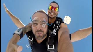 Tandem sky diving at Skydive Space Center in Orlando