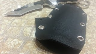 Обзор ножен из кайдекса для ножа Берсерк (Русский булат).
