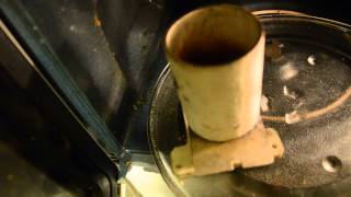Microwave metal melting СВЧ плавка металлов