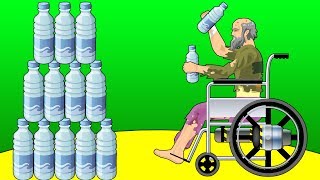 БУТЫЛКА ВОДЫ ЧЕЛЛЕНДЖ ! ОДИН ИЗ САМЫХ СЛОЖНЫХ УРОВНЕЙ В HAPPY WHEELS