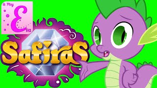 Сокровища от Спайка пакетики Safiras распаковка [Eva and Play]