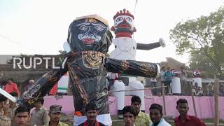 Hindus celebrate Dussehra festival to mark triumph of good over evil​