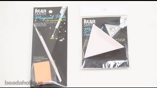 How to Use BeadSmith's Magical Tray and Magical Pick Up Tool for Flatback Rhinestones