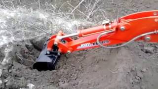 Работа Екскаватора KB2475 к трактору Kioti NX4510