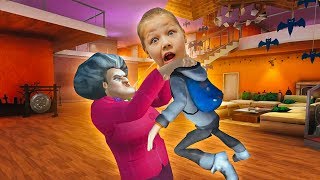 СТРАШНЫЙ УЧИТЕЛЬ ПОЙМАЛ МЕНЯ! Scary Teacher 3D ОСТРЫЙ СОУС на день рождение учителю!