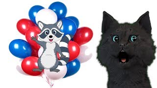 ЛУНТИК И ГОВОРЯЩИЙ СУПЕР КОТ СПАСАЕМ ЕНОТИКОВ  № 2 ( ИГРА для ДЕТЕЙ )