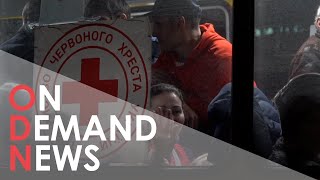 Escaping Mariupol: Convoy Of Evacuee Buses Reaches Zaporizhzhia
