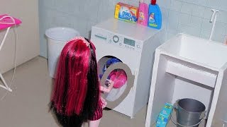 How to make Washing machine for doll (Monster High, EAH, Barbie, etc)