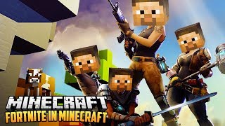 FORTNITE IN MINECRAFT CHALLENGE #1 - Minecraft Mod Challenge