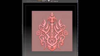 Zbrush ornamental sculpting technique example 1