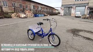 Велосипед 20" 3-х колесный грузовой DELTA TRIKE