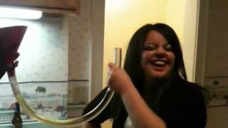 Hot Drunk Girl After Beer Bongs