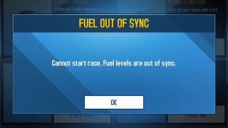 Asphalt 8 Fuel losing error