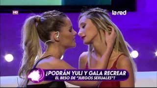Gala y Yuli Cagna recrearon beso lésbico de "Juegos Sexuales"